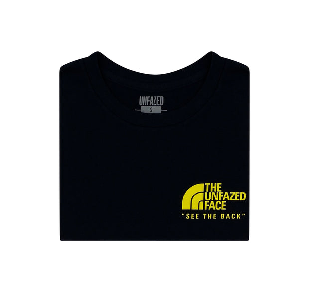 THE UNFAZED FACE TEE-BLK