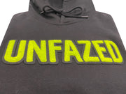 LIME GREEN CHENILLE UNFAZED HOODIE-BLK