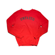 RED CREWNECK BLOCK LETTERS