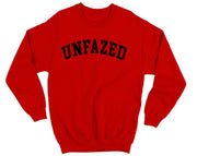 RED CREWNECK BLOCK LETTERS